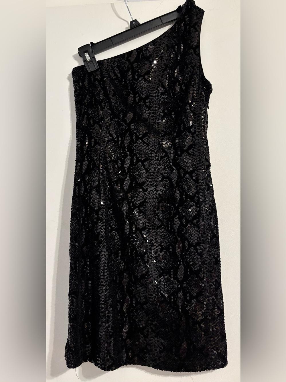 Black Sequin Strapless Women’s Dress